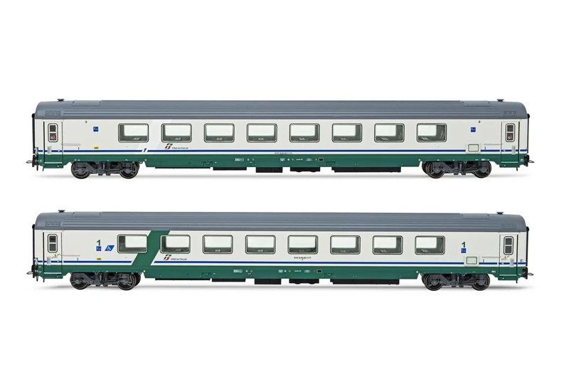 Rivarossi HR4354 FS 2-units pack Gran Confort 1985 open space A normal AH model RailwayRolling Stock - Coaches