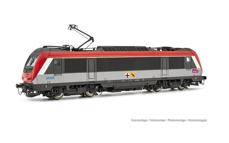 Jouef HJ2459S SNCF, BB 36008 "Blainville/Damelevières", red livery, ep. V, with DCC sound decoder model RailwayLoco - Electric