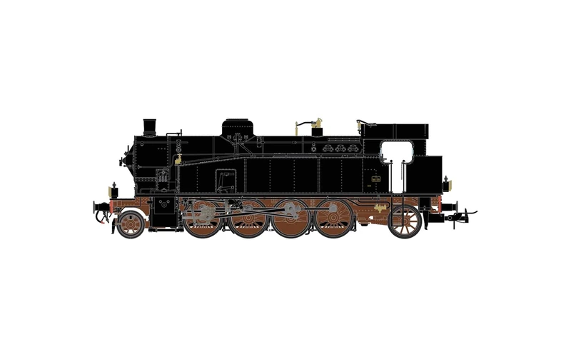 Rivarossi HR2956S FS, steam locomotive Gr. 940, oil lamps, ep. III, with DCC sound decoder model RailwayLoco - Steam