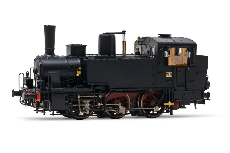 Rivarossi HR2917S FS steam locomotive Gr835 with oil lamps ep III DCC sound model RailwayLoco - Steam