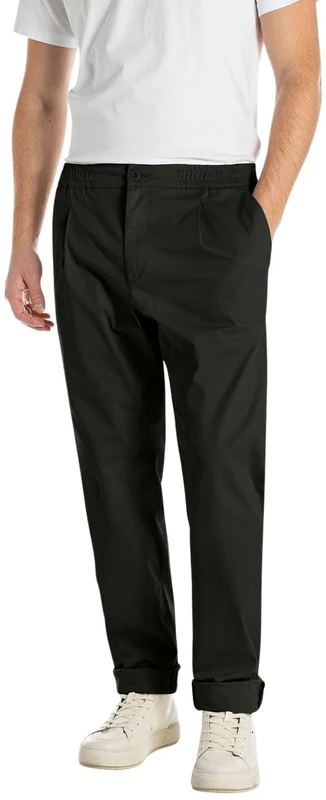 Replay Men's Adhann Trouser, 098 Black, 32 W/30 L