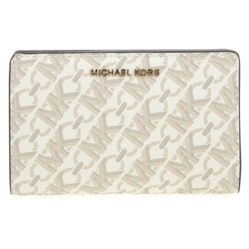 Michael Kors 32R4G8ED6B-099 MD SNAP ZA Wallet Female Vanilla/LUGG Size One Size