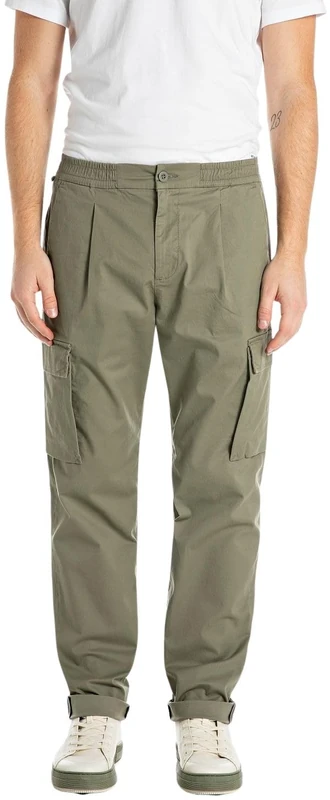 Replay Men's Adhann Trouser, 232 Lichen Green, 33 W/32 L