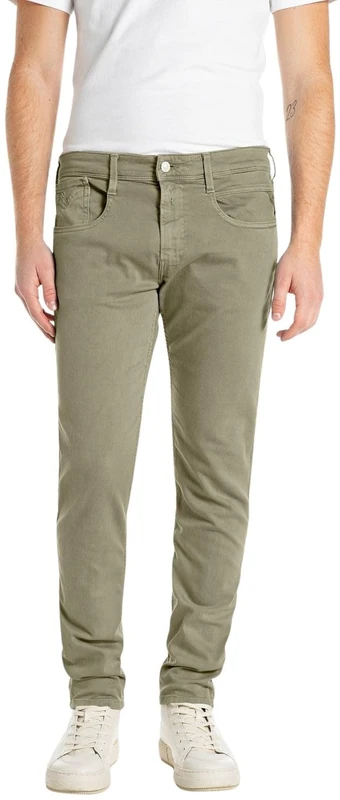 Replay Men's Anbass Jeans, 574 Light Military, 38 W/32 L