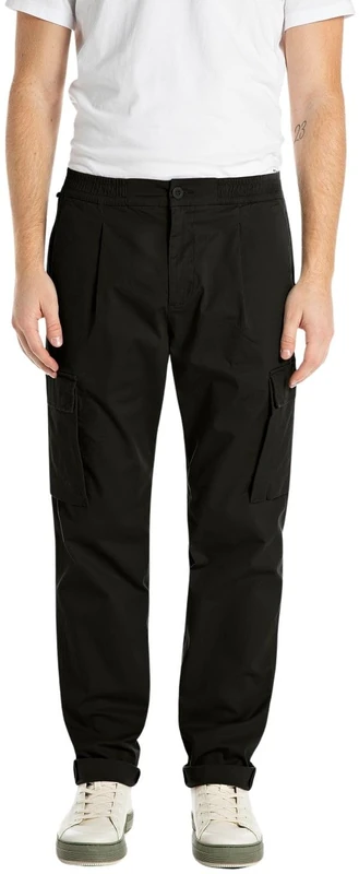 Replay Men's Adhann Trouser, 098 Black, 30 W/30 L