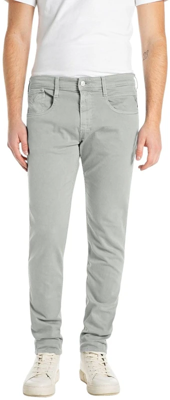 Replay Anbass Men's Slim Fit Jeans, 673 Medium Grey, 36 W/32 L