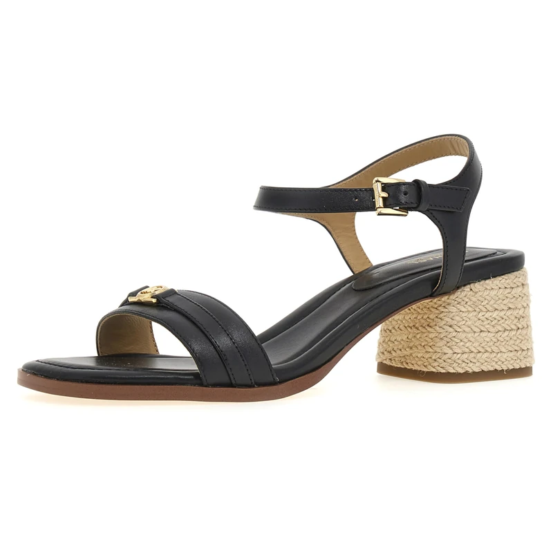 Michael Kors 40R5MAMS1L-001 Mandy MID Sandal Women Black UK 3.5