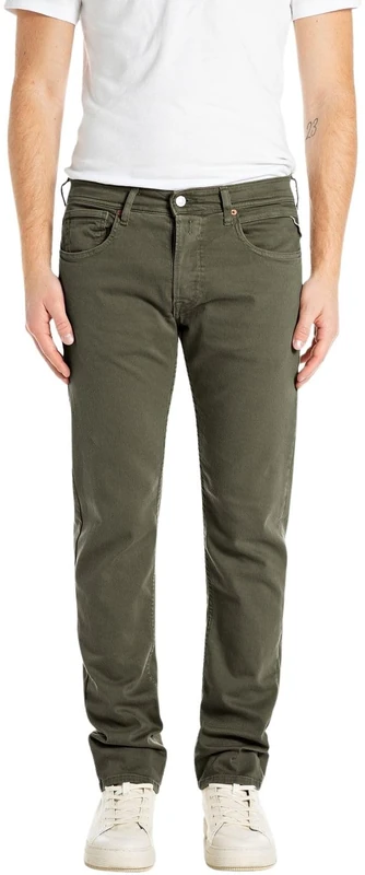 Replay Men's Grover Jeans, 849 Military, 31 W/32 L
