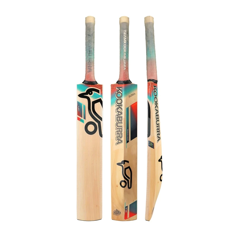 Kookaburra Aura 4.1 Cricket Bat - Size 6, Coral/Blue