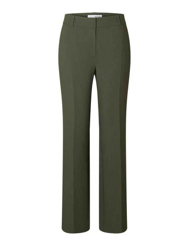 SELECTED FEMME Slfrita Mw Wide Pant Mel Noos, deep Depths, 42W x 30L