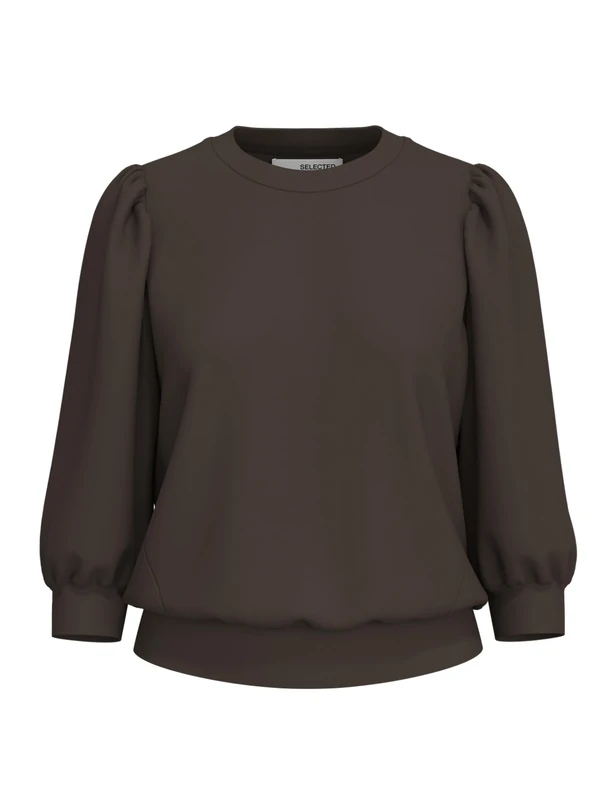 SELECTED FEMME Women's Slftenny 3/4 Sweat Top Noos, Delicioso, M