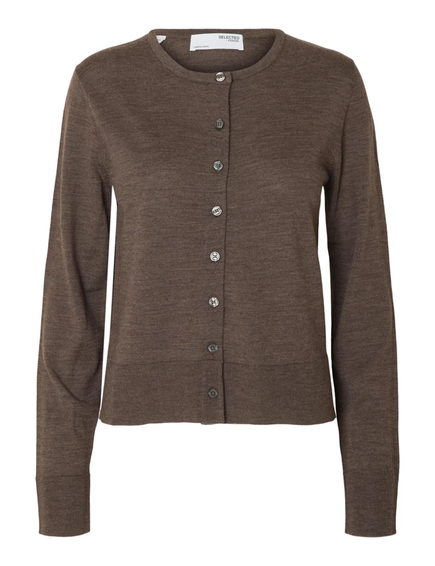 SELECTED FEMME Slfthea Ls Knit Merino Cardigan Noos, Delicioso, XL