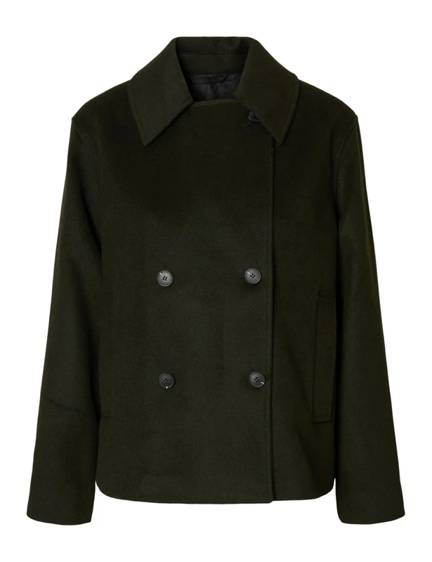 SELECTED FEMME Women's Slfalma Lano Jacket Noos, deep Depths, Numeric_34
