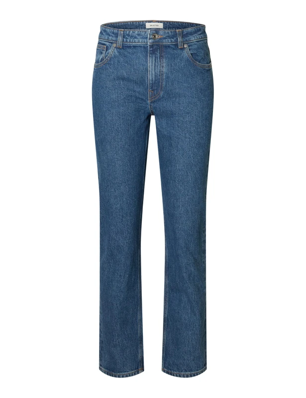 SELECTED FEMME Slfslim Bea-Kori Mw Jeans Noos, Medium Blue (Medium Blue Denim), 26W x 32L