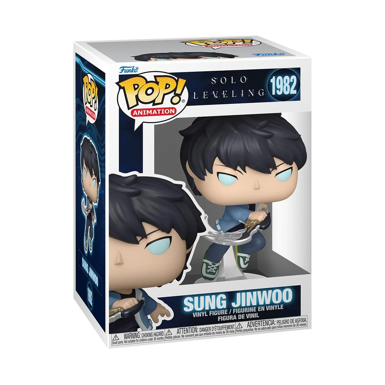 Funko Pop! Animation: Solo Leveling - Sung Jinwoo - 1/6 Odds for Rare Chase Variant - Collectable Vinyl Figure - Gift Idea - Official Merchandise - Toys for Kids & Adults - Anime Fans