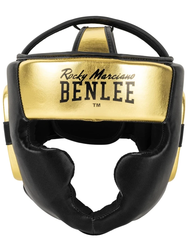 BENLEE BLANCE S/M Faux Leather Head Guard Black/Gold