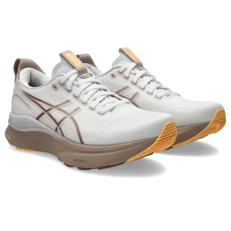 ASICS Women's Gel-Kayano 32 Sneaker, White Orange Glow, 7.5 UK