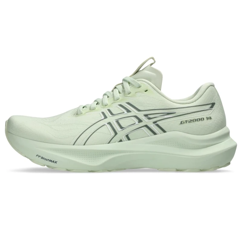 Asics Women's Gt-2000 14 Running Shoes, Whisper Green/Monument Blue, 4.5