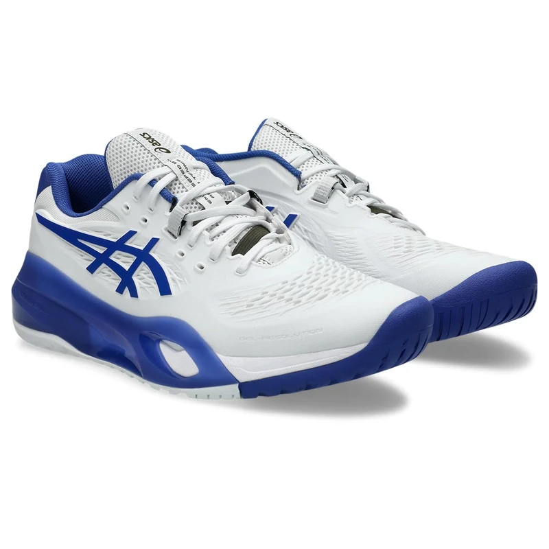 ASICS Men's Gel-Resolution X Sneaker, White Dark Cobalt, 11.5 UK