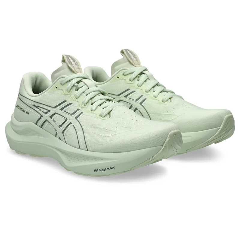 Asics Women's Gt-2000 14 Running Shoes, Whisper Green/Monument Blue, 7.5