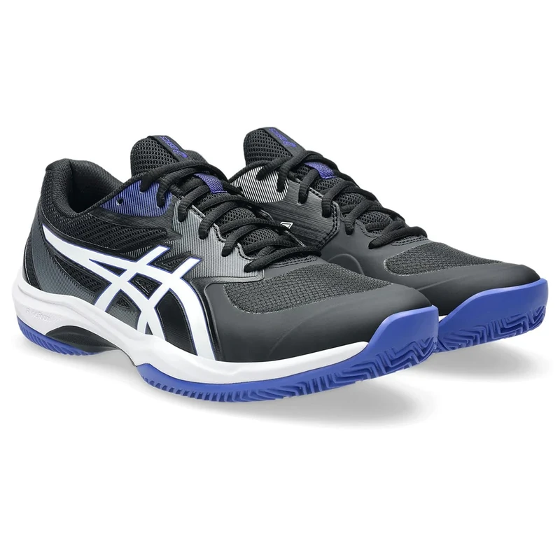 ASICS Mens Game Ff Clay Sneaker, Black White, 9 UK
