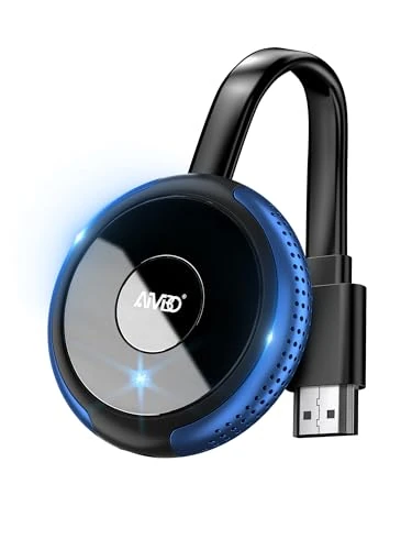 AIMIBO 4K Miracast Dongle, Plug & Play, 5G Wireless HDMI Display Adapter, Screen Casting Device for iOS/Android/Windows/MacOS/Phone/Laptop to TV/Monitor/Projector, Support Miracast/DLNA/AirPlay