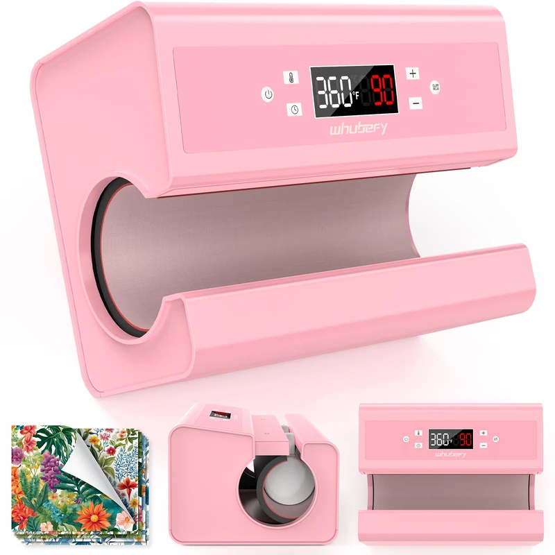 AKEYDIY 5587_B_EU Hot Press for Cups, Pink, Large - Image 1