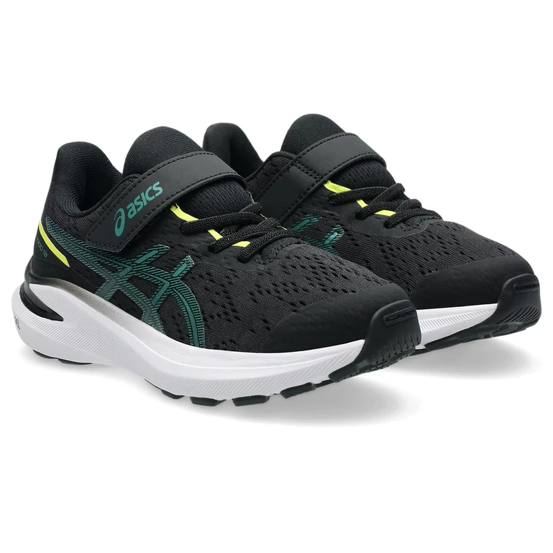 ASICS Boys Gt-1000 13 Ps Sneaker, Black Jasper Green, 11 UK