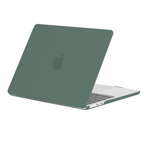 EooCoo Case Compatible for New MacBook Air 13.6 inch M4 A3240 M3 A3113 M2 A2681 with Touch ID,2025 2024 2022 Release,M2 M3 M4 Air 13'' Laptop Protective Plastic Hard Shell Cover, Matte Midnight Green