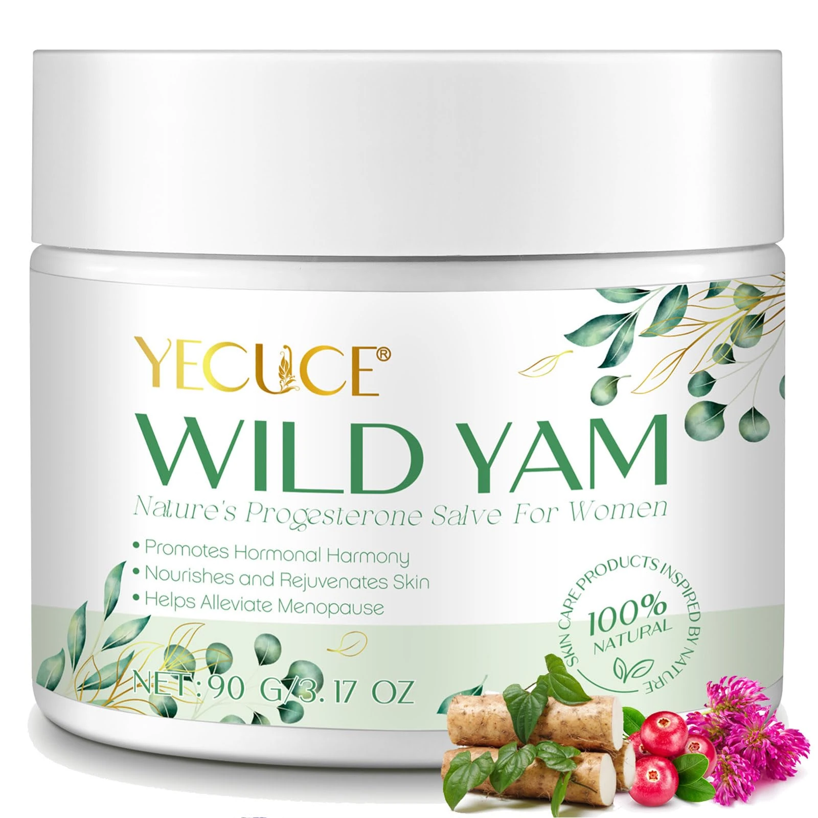 Wild Yam Cream for Hormone Balance, Natural Organic Wild Yam Cream for Menopause Relief, Hot Flashes & Night Sweat Decreased, Australia Dr. Barbara Recommended Formula Wild Yam Extract Cream for Women
