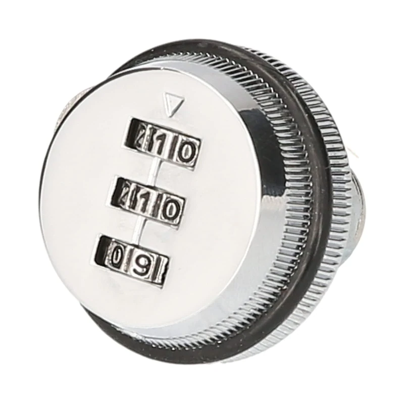 Cabinet Locks With Combination, Filing Cabinet Lock XT20 Silver Lock For Cabinet With 3-Digit Combination For Cabinet, Drawer, Cupboard, Closet or Mailbox