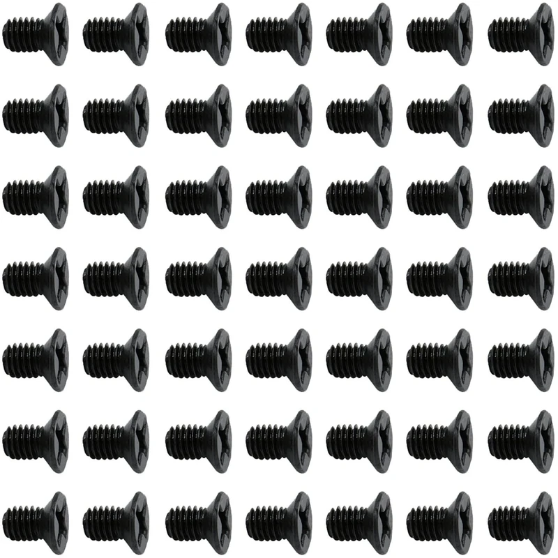 50Pcs Hard Drive Screws 2.5 inch,Stainless Flat Phillips Head HDD SSD M3 x 5mm Mounting Screw for Computer PC Laptop Case,2.5" Black