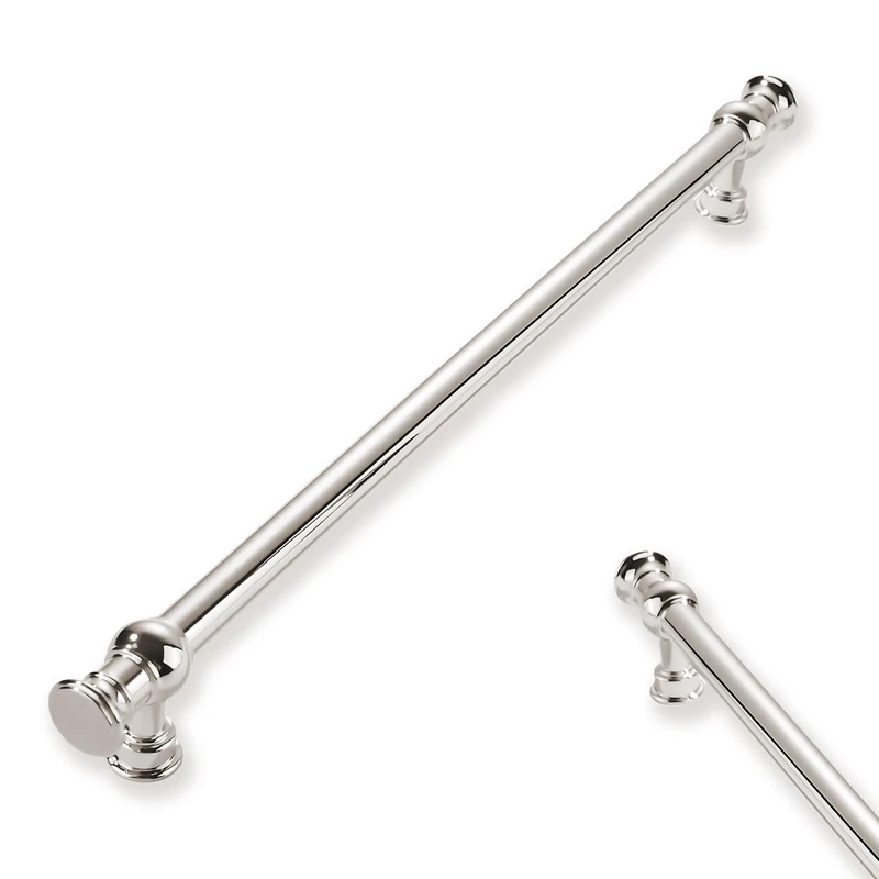 ZAUYX 10Pack 8inch(203mm) Hole Center Polished Nickel Cabinet Pulls Solid Heavy Duty Kitchen Cabinet Hardware for Cupboard Drawer Pulls Cabinet Handle