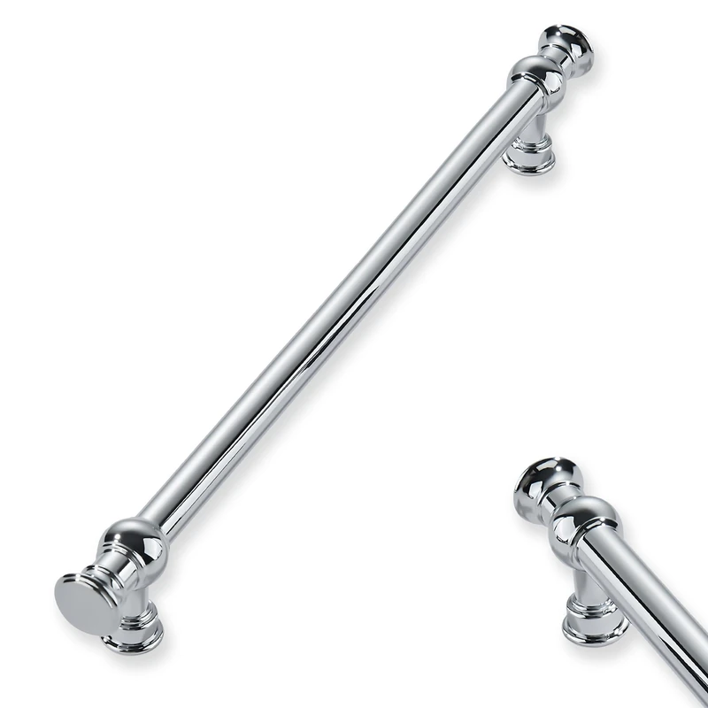 ZAUYX 10Pack 6inch(152mm) Hole Center Polished Chrome Cabinet Pulls Solid Heavy Duty Kitchen Cabinet Hardware for Cupboard Drawer Pulls Cabinet Handle