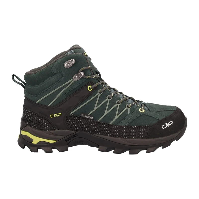 CMP Mens Rigel Mid Trekking Shoes Wp, Trek Green-Apple UK 11