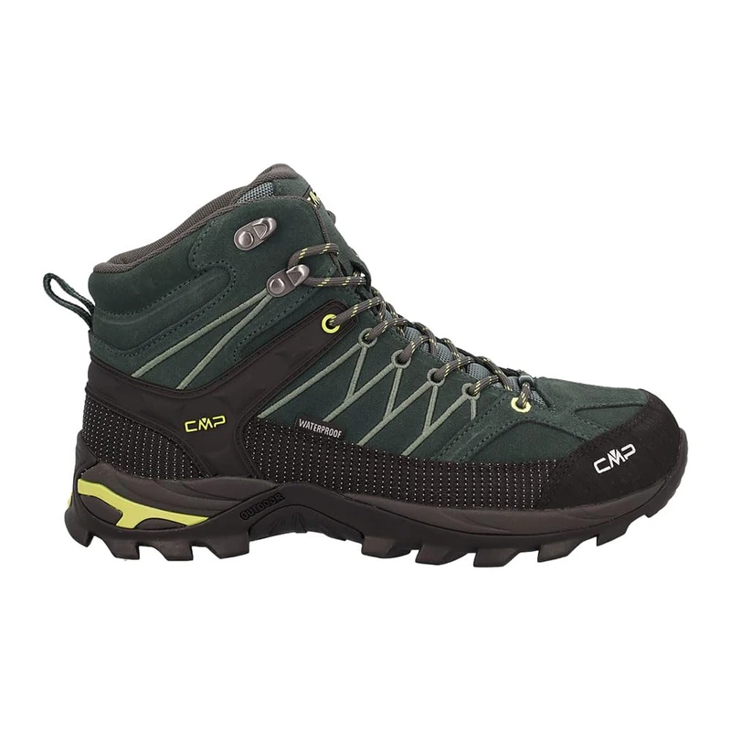 CMP Mens Rigel Mid Trekking Shoes Wp, Trek Green-Apple UK 12
