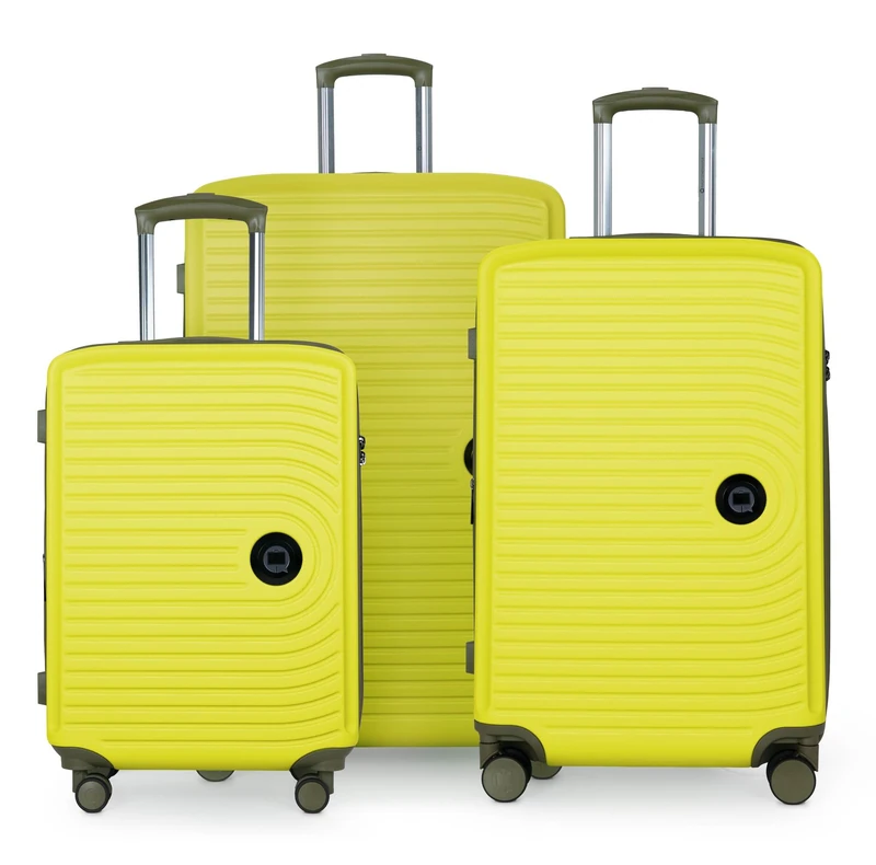 Hauptstadtkoffer - Mitte - Hard Shell Luggage on Wheels, Lemon, Set, Suitcase Set