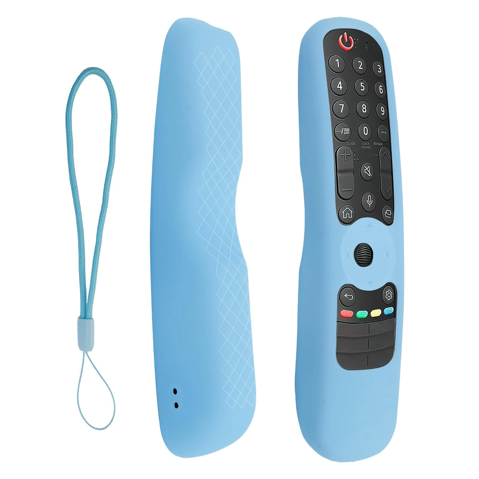 Silicone Remote Cover for LG AN-MR21GA AN-MR21GC AN-MR22GA AN-MR22GN AN-MR23GA AN-MR24GA Smart TV Remote (Silicone, Luminous Blue)