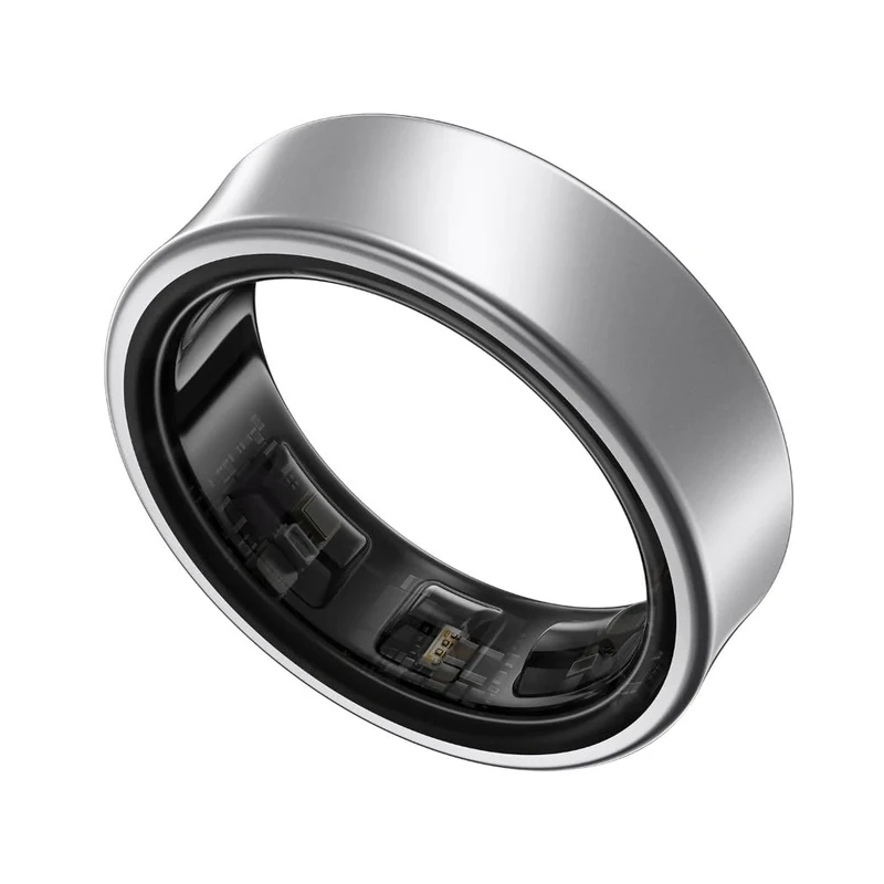 Samsung Galaxy Ring, Smart Ring, No Subscription Fee, AI-Powered Health, Sleep/Heart Rate/Stress Monitor, Size 7, Titanium Silver, 2 Year Manufacturer Extended Warranty (UK Version)
