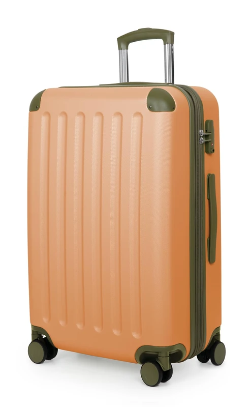 Hauptstadtkoffer Spree – Medium Hardshell Suitcase, TSA Lock, 4 Wheels, Trolley Luggage, Rolling Suitcase, Travel Case with Expandable Capacity, 65 cm, 74 Liters, Apricot