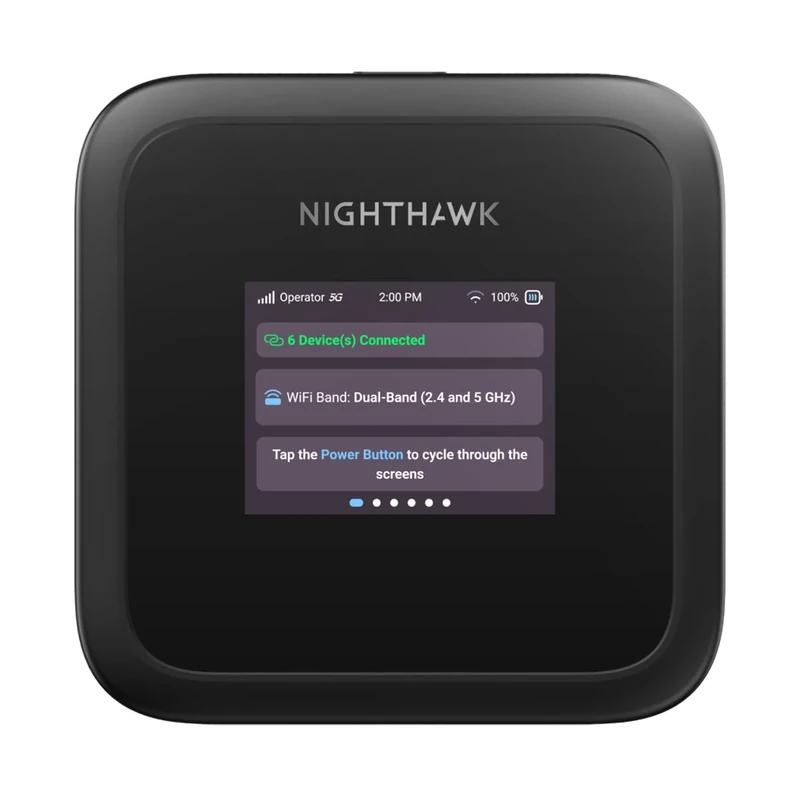 NETGEAR Nighthawk M3 – 5G Mobile Router with WiFi 6, up to 2.5Gbps - Sim Slot Unlocked - Portable WiFi Hotspot for Personal/Business - 5G & 4G MiFi - AX3600 WiFi 6, up to 32 Devices (MH3150)