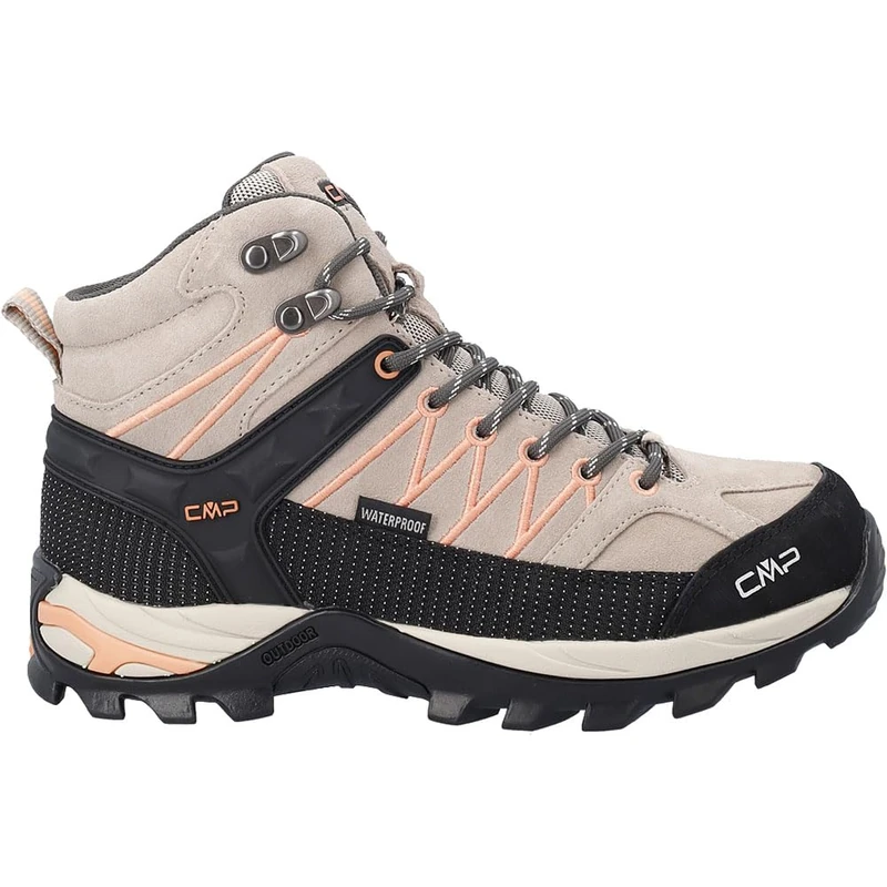 CMP Womens Rigel Mid Wmn Trekking Shoes Wp, Sabbia-Salmone UK 3