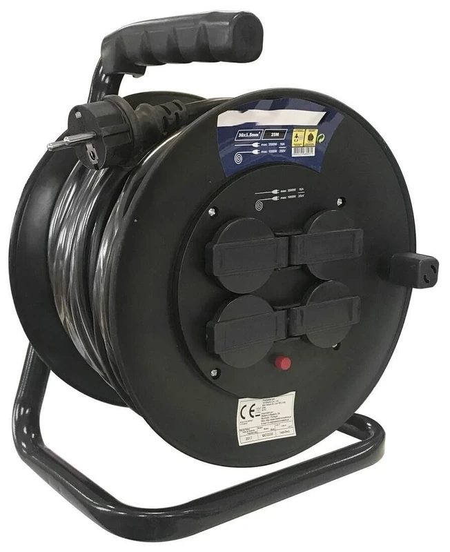 50 m 4T EXTENSIBLE Cable ROLL with Covers 3 x 1.5 mm 3600W