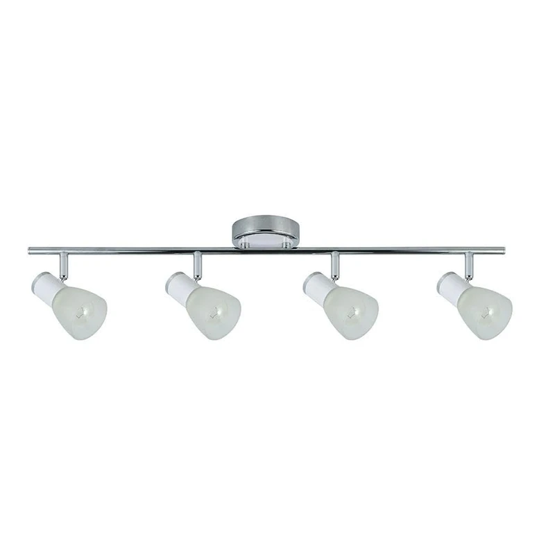 Cholo 4xe14 White/Chrome, Elegant and Functional. Dimensions: 16 x 69.5 x 10 cm. Ideal for Illuminating Modern and Sophisticated environments. Perfect for Any Space.