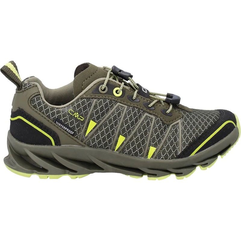 CMP Kids Altak Trail Shoes Wp 2.0, Olive-Acido UK 11.5