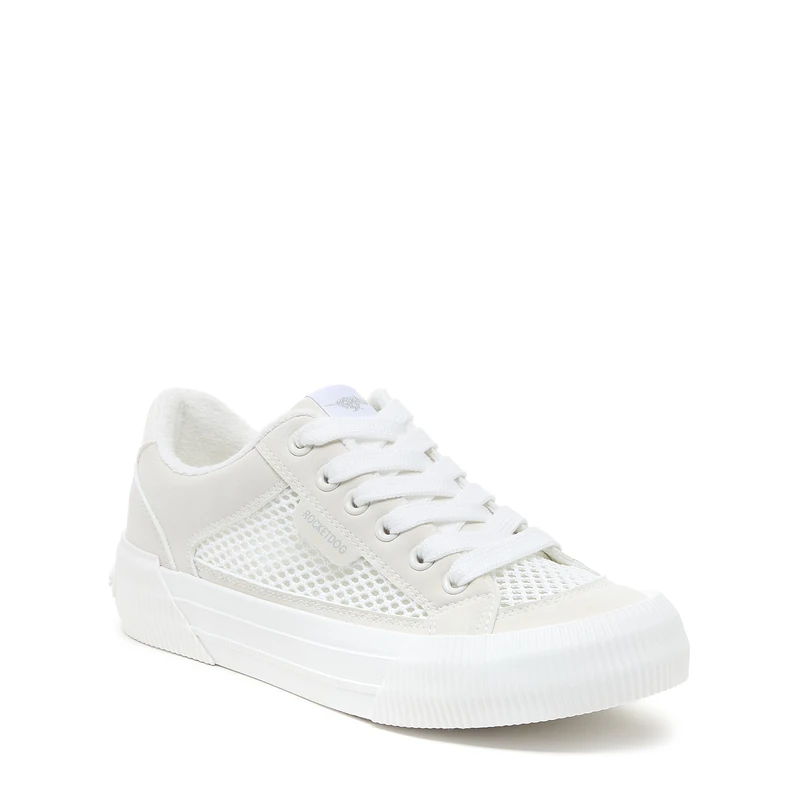 Rocket Dog Women's Cheery Sneaker, Mesh White, 4 UK