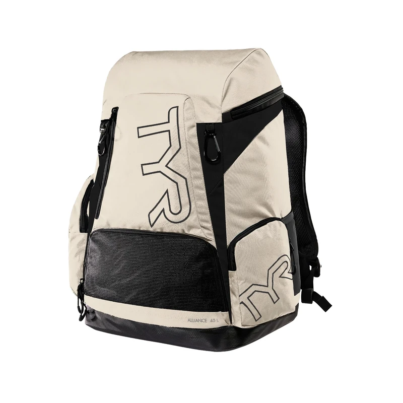 TYR Alliance 45L Backpack - Black/Sand Gym Bag