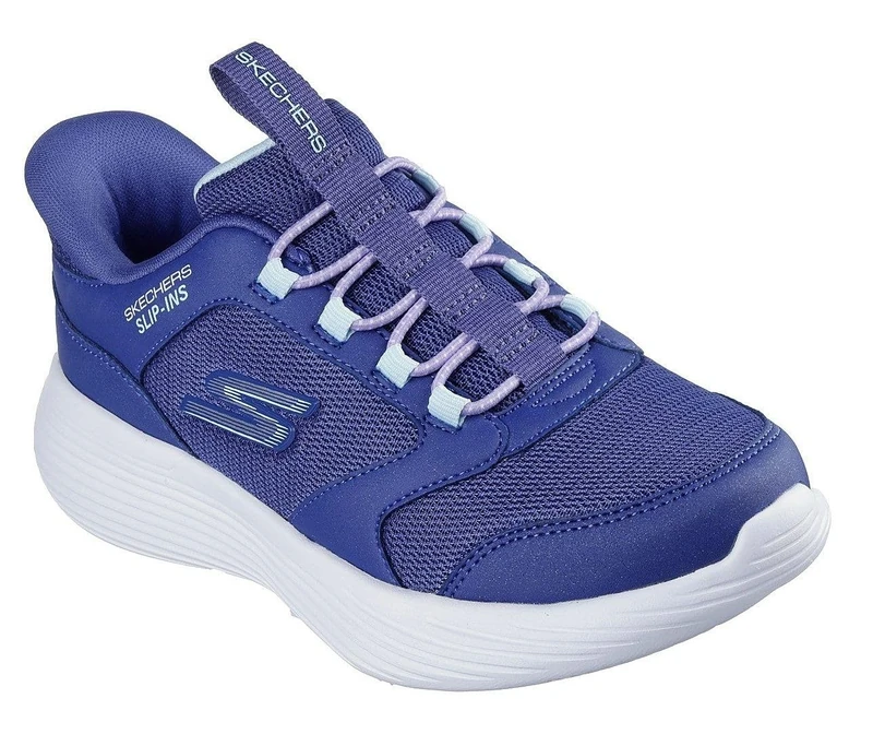 Skechers Girls' GO Run 400 V2 Tetra Speed, Navy, 1 UK Child
