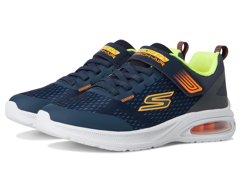 Skechers Boy's Microspec Max Advance Squad-Pacer Sneakers, Navy Textile/Synthetic/Multi Trim, 11 UK Child