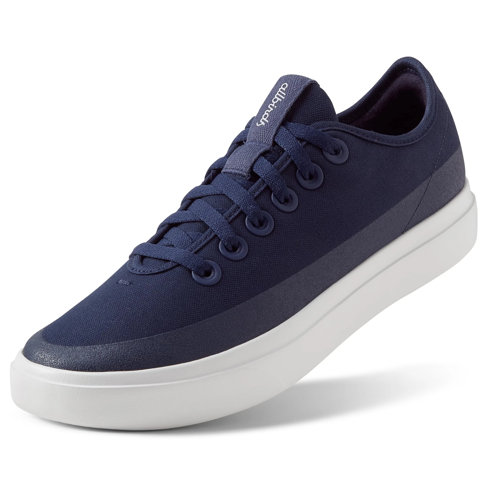 Allbirds Men's Canvas Pipers Everyday Court Sneakers, Deep Navy (Blizzard Sole), 8 UK